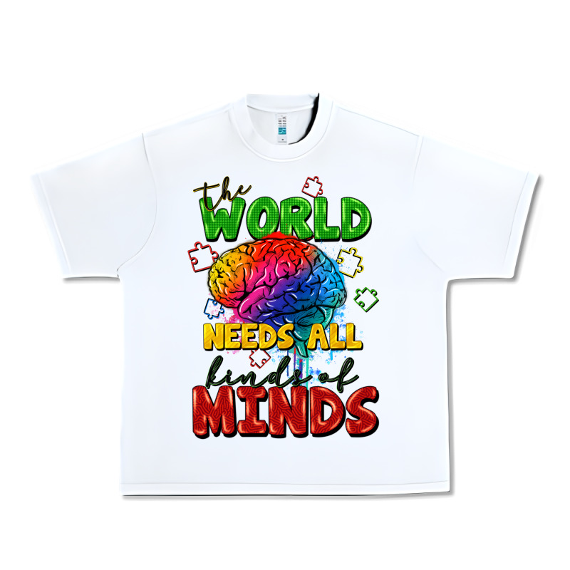 The World Needs All Kinds Of Minds Urban Heavy Tee by FaDigitalArtStudio | Teevron
