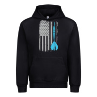 Black throwing darts   vintage usa american flag for dart players t shirt Urban Hoodie - linhVisuals