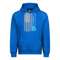 Cobalt throwing darts   vintage usa american flag for dart players t shirt Urban Hoodie - linhVisuals