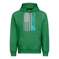 Emerald throwing darts   vintage usa american flag for dart players t shirt Urban Hoodie - linhVisuals