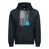 Navy throwing darts   vintage usa american flag for dart players t shirt Urban Hoodie - linhVisuals