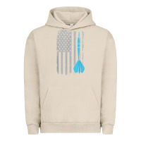 Pigment French Oak throwing darts   vintage usa american flag for dart players t shirt Urban Hoodie - linhVisuals