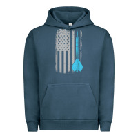 Pigment Midnight Navy throwing darts   vintage usa american flag for dart players t shirt Urban Hoodie - linhVisuals