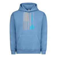 Pigment Pebble Blue throwing darts   vintage usa american flag for dart players t shirt Urban Hoodie - linhVisuals