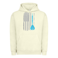 Pigment Pistachio throwing darts   vintage usa american flag for dart players t shirt Urban Hoodie - linhVisuals