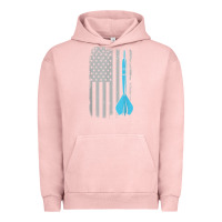 Pigment Salmon throwing darts   vintage usa american flag for dart players t shirt Urban Hoodie - linhVisuals