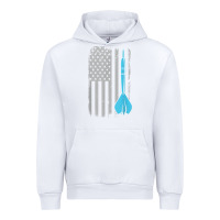 White throwing darts   vintage usa american flag for dart players t shirt Urban Hoodie - linhVisuals