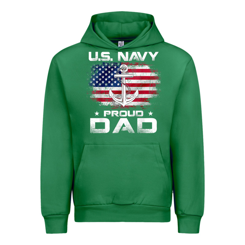 U.s Navy Proud Dad With American Flag Gift Veteran Day T Shirt Urban Hoodie by linhVisuals | Teevron