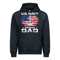 Navy u.s navy proud dad with american flag gift veteran day t shirt Urban Hoodie - linhVisuals