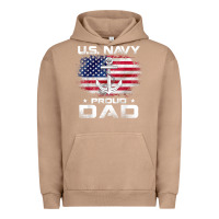Pigment Burro u.s navy proud dad with american flag gift veteran day t shirt Urban Hoodie - linhVisuals