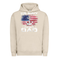 Pigment French Oak u.s navy proud dad with american flag gift veteran day t shirt Urban Hoodie - linhVisuals