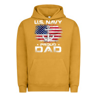 Pigment Peanut Butter u.s navy proud dad with american flag gift veteran day t shirt Urban Hoodie - linhVisuals