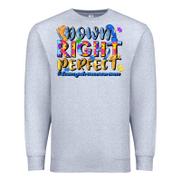 Heather Grey down right perfect Premium Sweatshirt - JahusDesignShop