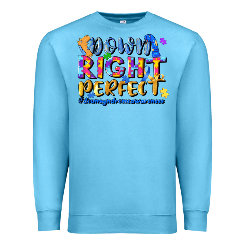 Down Right Perfect Premium Sweatshirt by JahusDesignShop | Teevron