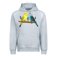 Heather Grey cute budgies Urban Hoodie - linhVisuals