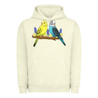 Pigment Pistachio cute budgies Urban Hoodie - linhVisuals