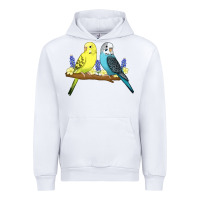 White cute budgies Urban Hoodie - linhVisuals