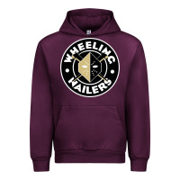 Mauve Wine wheeling nailers Urban Hoodie - linhVisuals
