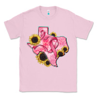 Bubblegum Pink texas map breast cancer Classic Tee - CowGirlArtShop