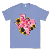 Colony Blue texas map breast cancer Classic Tee - CowGirlArtShop