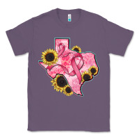 Lavender texas map breast cancer Classic Tee - CowGirlArtShop