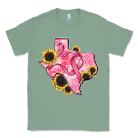 Sage texas map breast cancer Classic Tee - CowGirlArtShop