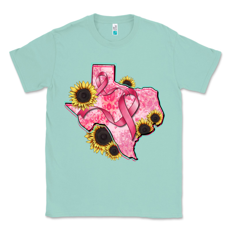 Texas Map Breast Cancer Classic Tee by CowGirlArtShop | Teevron