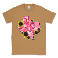 Toasted Coconut texas map breast cancer Classic Tee - CowGirlArtShop