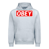 Heather Grey obey Urban Hoodie - linhVisuals