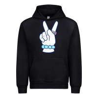 Black girl peace sign Urban Hoodie - linhVisuals