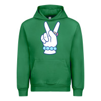 Girl Peace Sign Urban Hoodie | Teevron