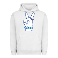 Pigment Lunar Rock girl peace sign Urban Hoodie - linhVisuals