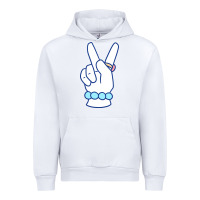 White girl peace sign Urban Hoodie - linhVisuals