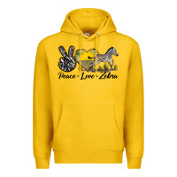 Lemon peace love zebra Premium Hoodie - LillyAllenDesigns