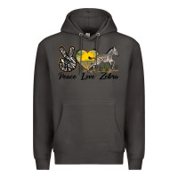 Smoke peace love zebra Premium Hoodie - LillyAllenDesigns