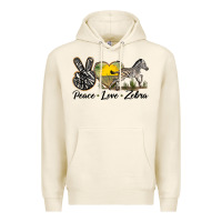 Tofu peace love zebra Premium Hoodie - LillyAllenDesigns
