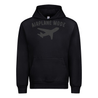 Black airplane mode funny traveling design with flying plane Urban Hoodie - linhVisuals
