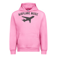 Fuchsia Pink airplane mode funny traveling design with flying plane Urban Hoodie - linhVisuals