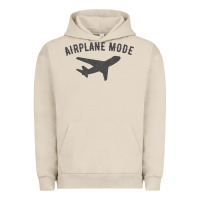 Pigment French Oak airplane mode funny traveling design with flying plane Urban Hoodie - linhVisuals