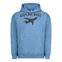 Pigment Pebble Blue airplane mode funny traveling design with flying plane Urban Hoodie - linhVisuals