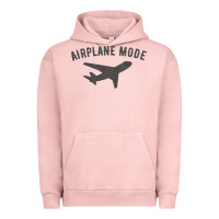 Pigment Salmon airplane mode funny traveling design with flying plane Urban Hoodie - linhVisuals