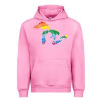 Fuchsia Pink all michigan great lakes rainbow colors Urban Hoodie - linhVisuals