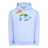 Pigment Grape Ice all michigan great lakes rainbow colors Urban Hoodie - linhVisuals