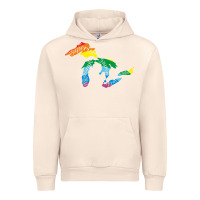Sandshell all michigan great lakes rainbow colors Urban Hoodie - linhVisuals