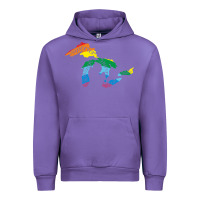 Tulip all michigan great lakes rainbow colors Urban Hoodie - linhVisuals