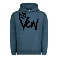 Pigment Midnight Navy KING VON Urban Hoodie - linhVisuals