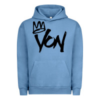 Pigment Pebble Blue KING VON Urban Hoodie - linhVisuals