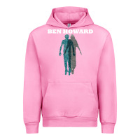 Fuchsia Pink Ben Howard Urban Hoodie - linhVisuals