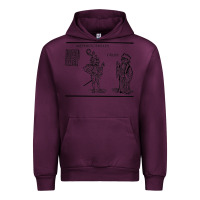Mauve Wine doctor faustus vintage illustration design Urban Hoodie - linhVisuals