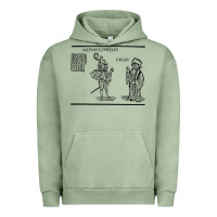 Pigment Oil Green doctor faustus vintage illustration design Urban Hoodie - linhVisuals